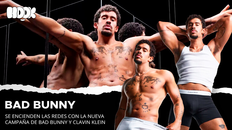 Bad Bunny enciende las redes con nueva campaña de Calvin Klein
