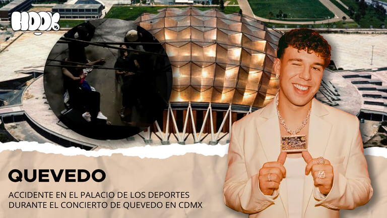 ¡Accidente en el Palacio de los Deportes! Quevedo reacciona en X