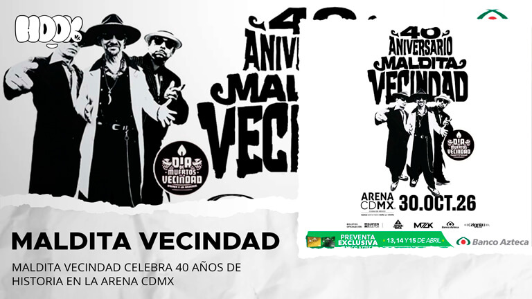 Maldita Vecindad anuncia concierto 40 aniversario en Arena CDMX y Guadalajara